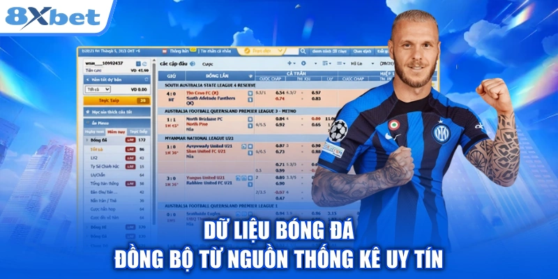 Dữ liệu bóng đá đồng bộ từ nguồn thống kê uy tín